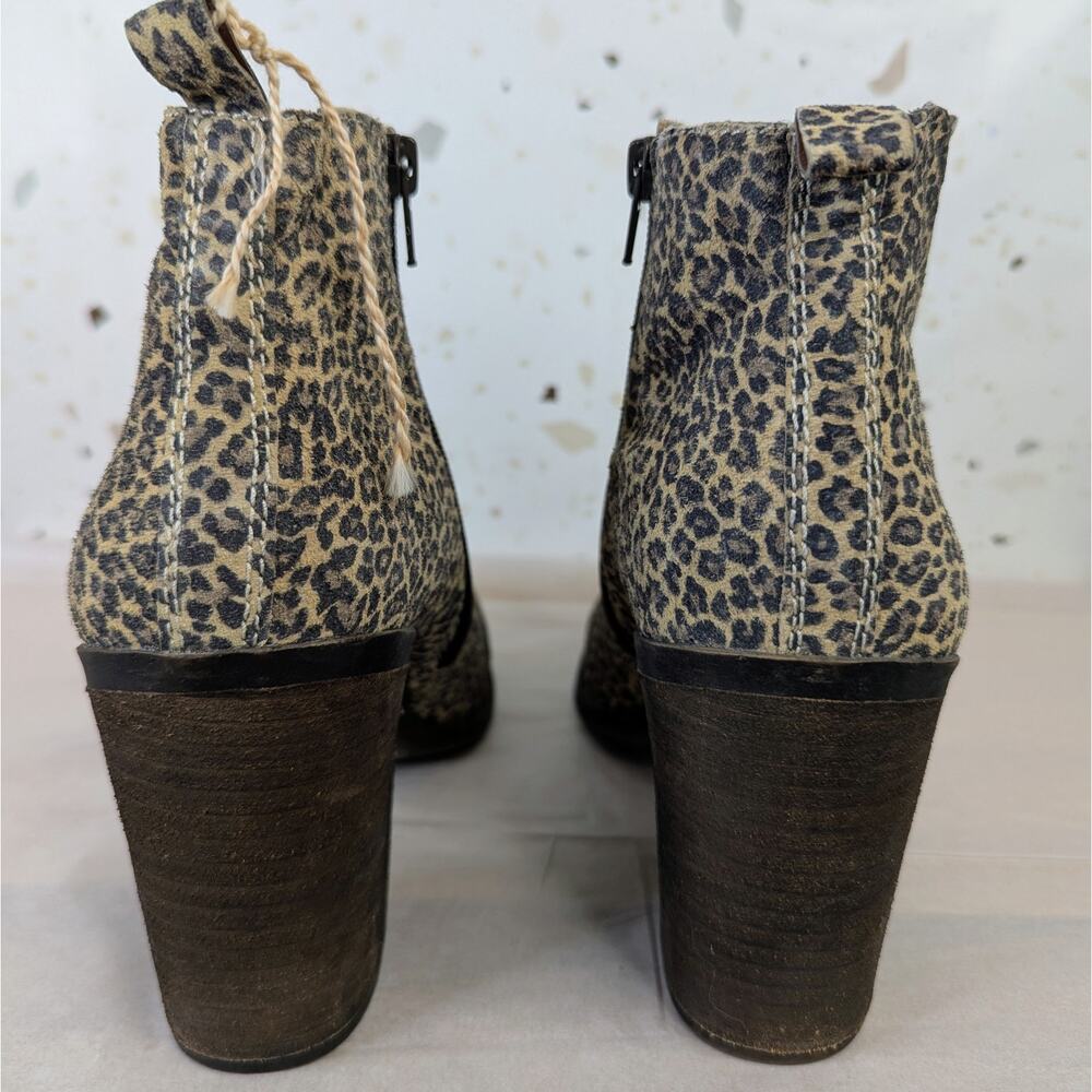 Lucky Brand SASSA Zip Booties Leopard Animal Print Size 10 | 1099 - Picture 8 of 8